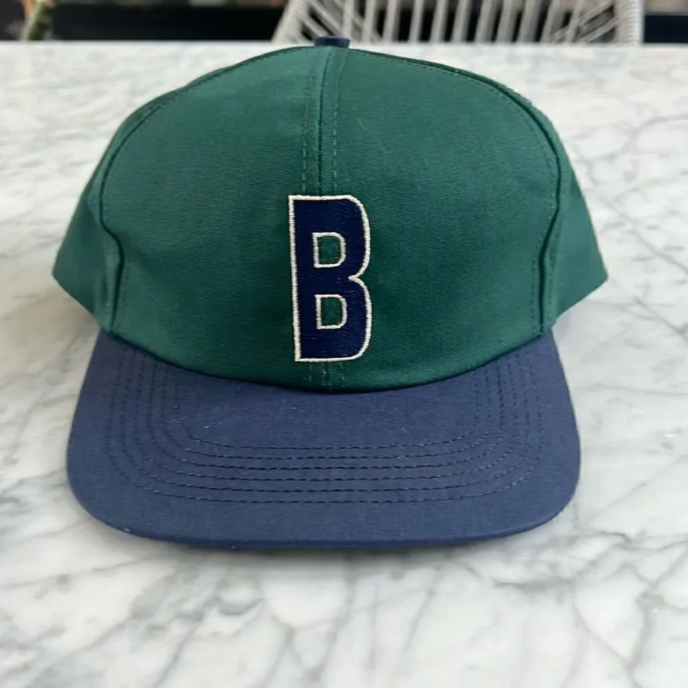 Vintage Budweiser Green 'B' Block Letter Logo Snapback Hat Adult OSFA NWOT